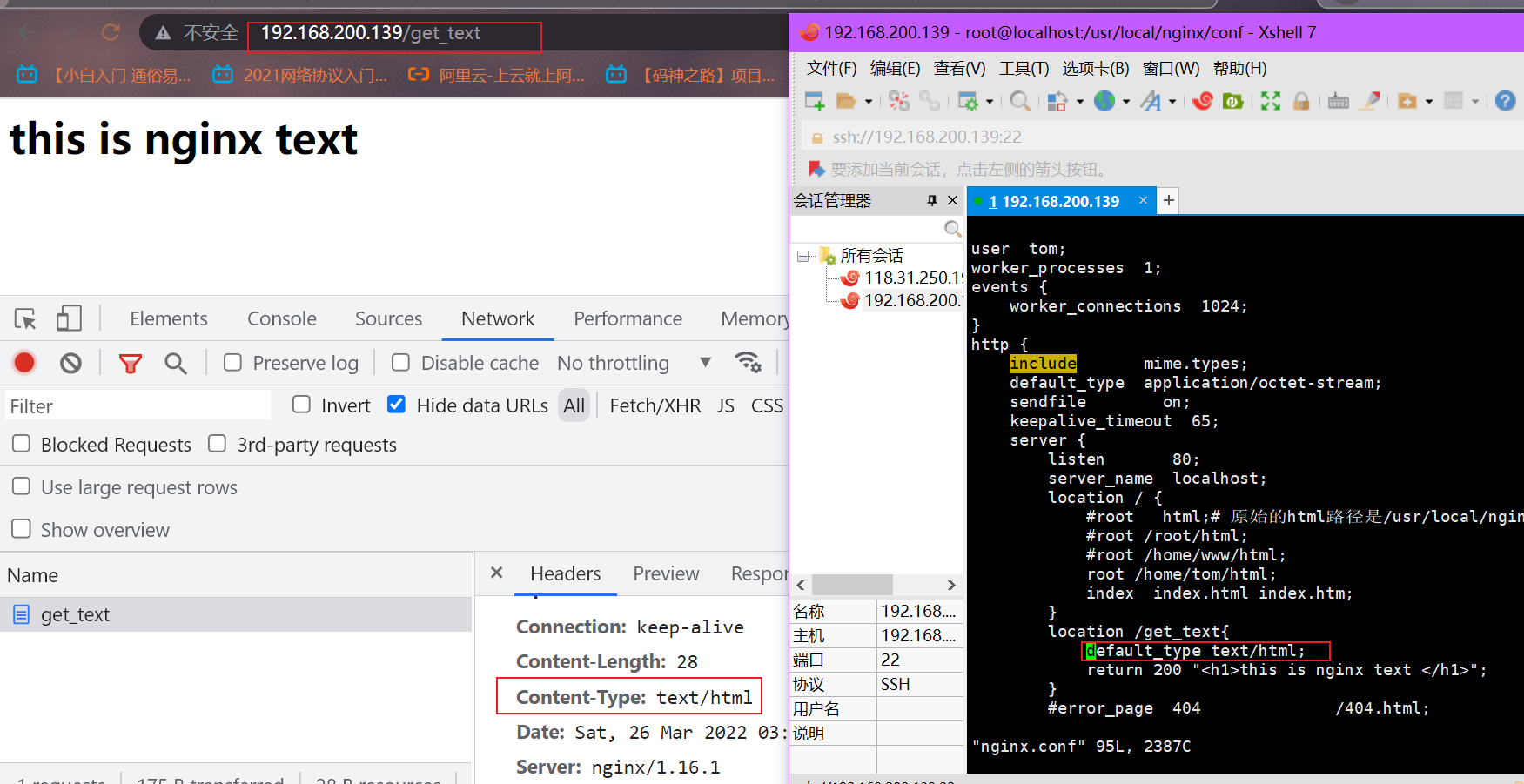 text/html类型